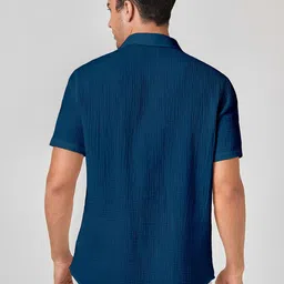 Color Bucket Men Standard Solid Casual Shirt image 5