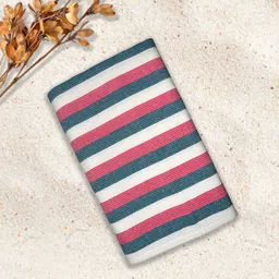 Athom Living 6-Pcs Pink & Grey Striped 210 GSM Bath Towel image 3