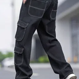 MASTERLY WEFT Men Super Mildly Distressed Stretchable Jeans image 3