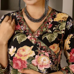 GULMOHAR JAIPUR Women Printed Regular Pure Cotton Kurta with Palazzos & With Dupatta image 2