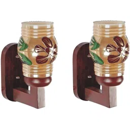 1ST TIME Multicoloured Colourblocked Wood Contemporary Rectangle Shaped Wall Lamp-picture-13