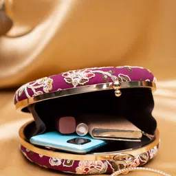 ARTKLIM Embroidered Box Clutch image 3