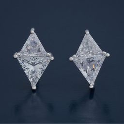 Kushal's Fashion Jewellery 92.5Silver Rhodium-Plated Classic Zircon Studs-picture-43