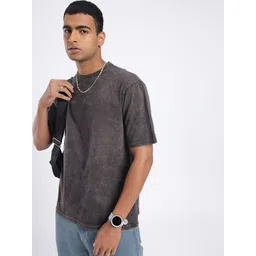 SZN Oversized Washed Effect Drop-Shoulder Sleeves T-shirt-picture-12