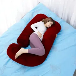 thukran Polyester Fibre Solid Pregnancy Pillow Pack of 1-picture-18
