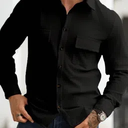 COMBRAIDED Men Corduroy Knitted Jacket image 3