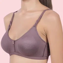 DressBerry Women Pack of 2 Solid Full Coverage Non Padded Non-Wired Back Closure Bra image 2
