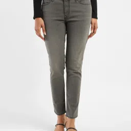 levi's Women's 711 Grey Skinny Fit Mid Rise Jeans-picture-19