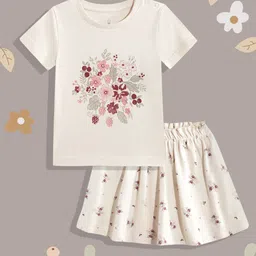 mothercare Infant Girls Floral Printed Pure Cotton Clothing Set-image-55