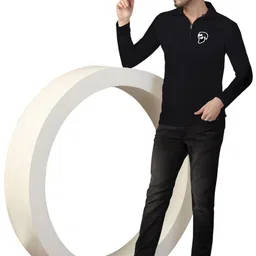 Blisstone Men Printed Polo Collar T-shirt image 3