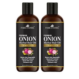 Park Daniel Set Of 2 Onion Dandruff Control Herbal Hair Oil - 200 ml Each-picture-23
