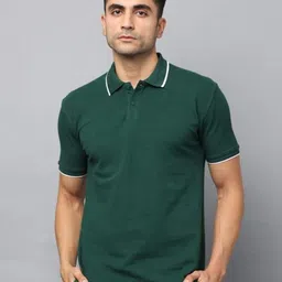 SHOWKEY Polo Collar Cotton Regular Fit T-shirt-picture-26