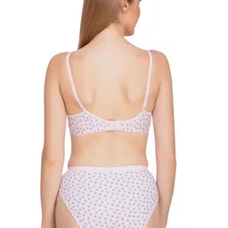 Liigne Pack Of 2 Printed Everyday Padded Bra Pure Cotton Lingerie Sets image 5