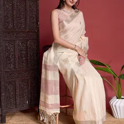 Mitera Floral Zari Saree image 5