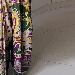 Anouk Rustic Ethnic Motifs Block Print Saree image 2