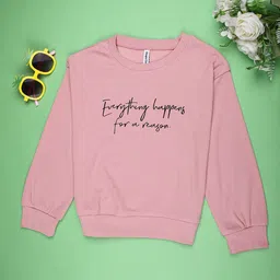 V-Mart Girls Typography Printed T-shirt-picture-35