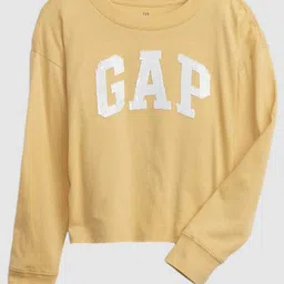 GAP Girls Sequin Logo Pure Cotton T-Shirt-image-59