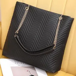 CORSICA Textured PU Oversized Structured Handheld Bag with Quilted-picture-12