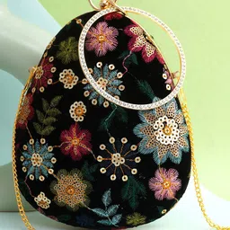 FOR THE BEAUTIFUL YOU Embroidered Box Clutch-image-68