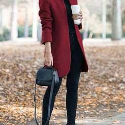 KPOP Single-Breasted Longline Overcoat-picture-12