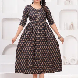 NITVAN Women Floral Printed Gotta Patti Floral Maternity Kurta-picture-20