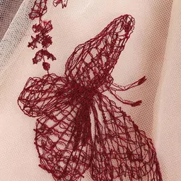 tior Girls Floral Print Embroidered Fit & Flared Dress image 2