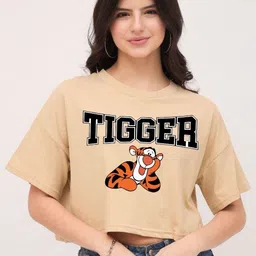 Dreambe Women Printed Drop-Shoulder Sleeves T-shirt-picture-25