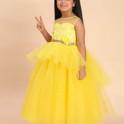 Toy Balloon kids Girls Sleeveless Net Fit & Flare Maxi Dress image 2