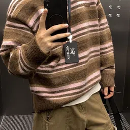 StyleCast x Revolte Men Striped Longline Pullover image 4