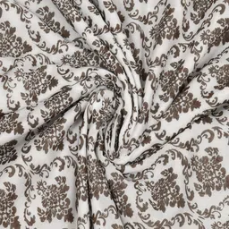 UNIQCHOICE Brown & White Printed Mulmul Cotton Mild Winter 120 GSM Single Bed Dohar image 4