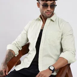 NEVER NEUD Men Classic Slim Fit Casual Shirt-picture-13