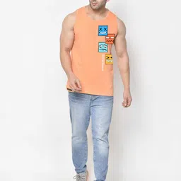 Slowloris Men Pack of 2 Typography Printed Bio-Wash Innerwear Vest image 2