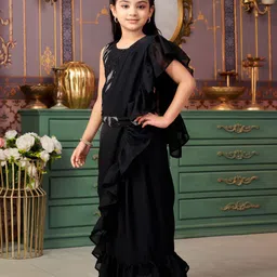 Aarika Girls Printed Ready to Wear Lehenga & Blouse With Dupatta image 4