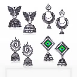 DIVASTRI Women Silver Earrings-picture-10