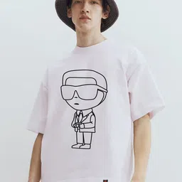 MaverIQ Graphic Printed Drop-Shoulder Sleeves Oversized Cotton T-shirt-picture-28