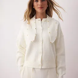 Trendyol Women Long Sleeves Cardigan with Embellished Detail-image-69