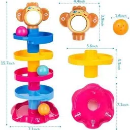 gretal ROLL BOLL TOY,STACKING TOY WITH 3 BALLS AND STACKS ROLLING BALL image 2