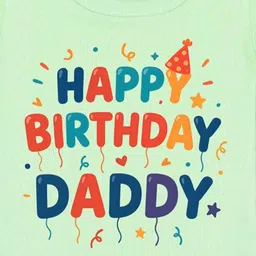 Arvesa Papa First Birthday With Me Printed Bodusuit image 2