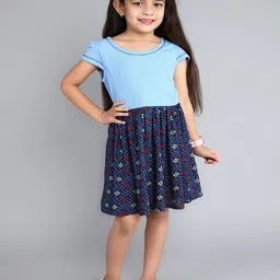Funshine Floral Print Fit & Flare Dress-image-14
