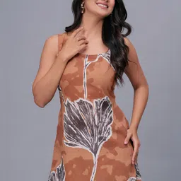 DECORIS Floral Print Cotton Top-image-8