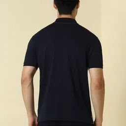 Allen Solly Colourblocked Polo Collar Pure Cotton T-shirt image 3