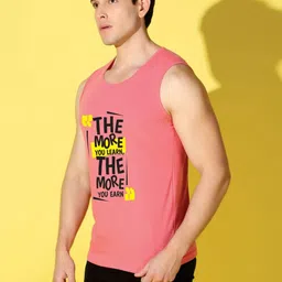 WOOSTRO Men Pack of 2 Typography Printed Round Neck Cotton Slim Fit T-shirts image 2