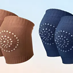 Baby Knee Elbow Safety Toddlers Anti-Slip Protector Cushion for Kids N-5 Multicolors Baby Knee Pads-image-45