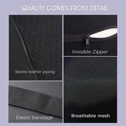 daxanstore Black Memory Foam Car Pillow Cushion for Universal For Car image 5