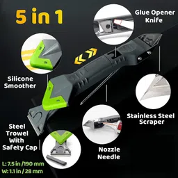 hifam 5 in 1 Silicone Caulking Tool Kit | Caulk Remover Lever Tool-picture-28