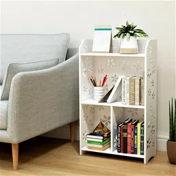ss arts Decorative Living room Display Shelf Engineered Wood Open Book Shelf image 2