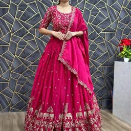 prahant Embroidered Semi Stitched Lehenga Choli image 2