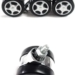 adnate Chair Wheel Castor Silver Chudi Tyre-04 Thread Chudi Type Revolving Chair Wheell Appliance Furniture Caster-picture-10
