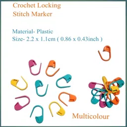 himmu's fashion hub Kiroshiya No.9 Knitting Needle + 4 Pc Plastic Needle + 10 Pc Stitch Marker Knitting Pin image 4