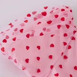 LULU & SKY Polka Dot Print Puff Sleeve Fit & Flare Dress image 3